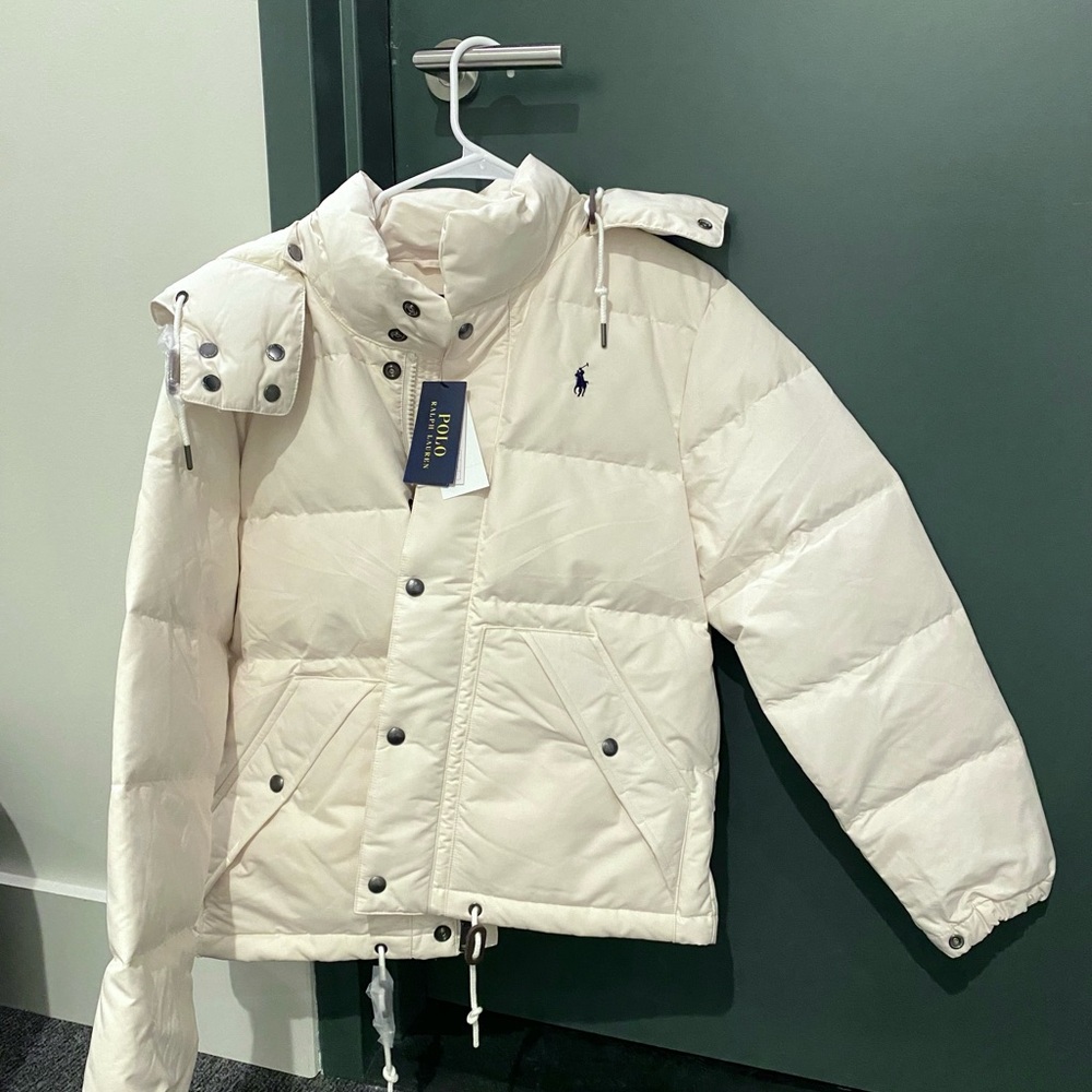 Polo Ralph Lauren Cream Puffer Jacket